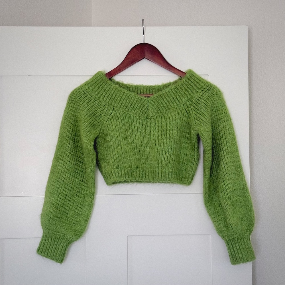 & Other Stories Off-Shoulder Wool Knit Jumper – XS